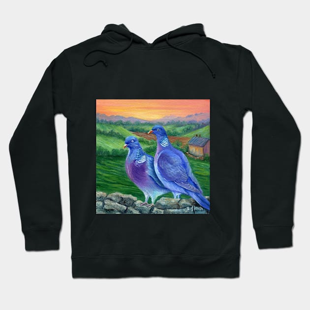 Spirit of Wood Pigeon Hoodie by sonia finch